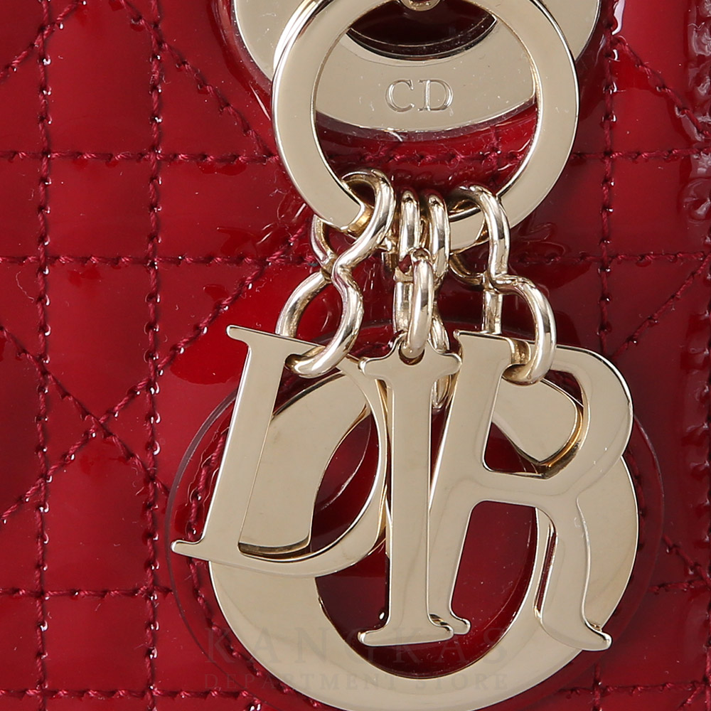 CHRISTIAN DIOR(USED)크리스찬디올 레이디디올 페이던트 미니 레드
